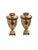 Pair of Late 20th Century Chinoiserie Porcelain Vases With Metal Accents, Botanical Floral, 16.5"h For Sale - Image 4 of 7