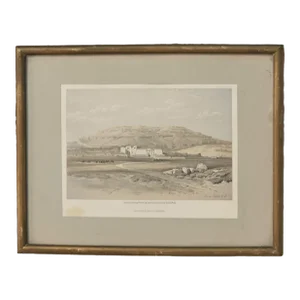 Print After Roberts, "Medinet Abou, Thebes", 1856