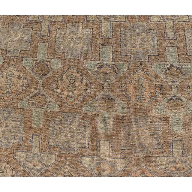 Textile Antique Konya Rug With Soft Sand, Warm Beige, Pale Taupe, and Faded Clay For Sale - Image 7 of 12