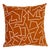 Schumacher x Hadiya Williams Tangent Print 22" Pillow in Saffron For Sale