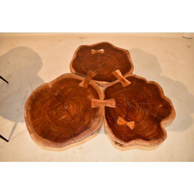 20th Century Pair of Live Edge Acacia Coffee/Cocktail Tables For Sale - Image 12 of 13