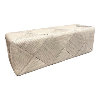 Palecek Portero Rattan Bench For Sale