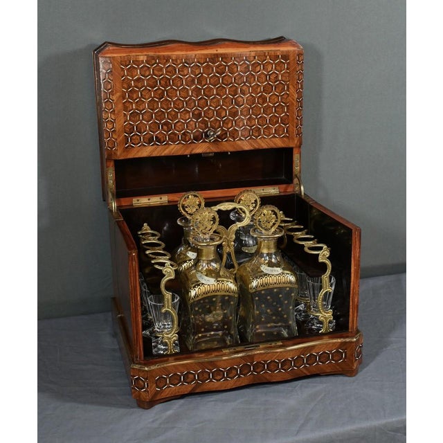 Mid-19th Century Napoleon III Marquetry Liqueur Cellar For Sale - Image 9 of 18
