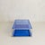 Postmodern Italian Blue Glass + Chrome Coffee Table Attributed to Cristal Arte, 1970s For Sale - Image 3 of 8