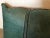 Custom Green Cow Hide Pillow With Leather Piping For Sale - Image 4 of 7