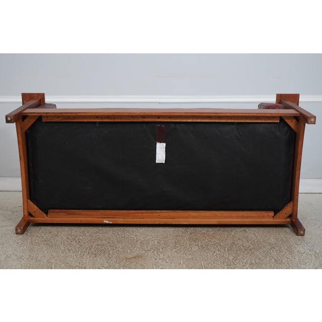 Stickley Cherry Arts & Crafts Prairie Sofa For Sale - Image 15 of 18