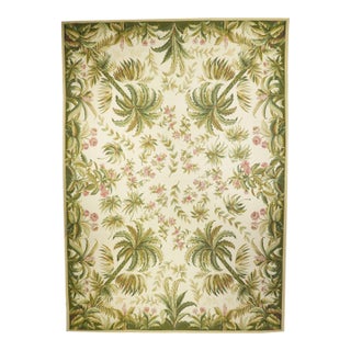 Aubusson Flat Weave Wool Rug 12'0" X 15'0" For Sale