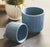 The Tasha Blue Pot Set - Set of 2 Large - 6.5 x 6.5 x 6.25 Small - 5.25 x 5.25 x 5 Transform your home into a sanctuary of...