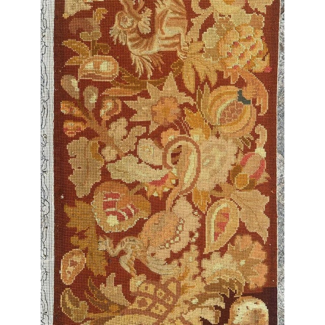 French Needlepoint Panel Tapestry, 1890s For Sale - Image 3 of 18