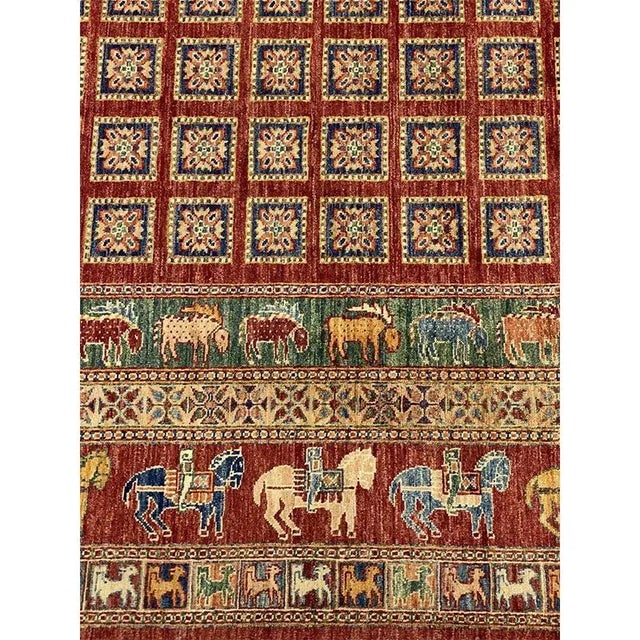 2010s Handwoven Animal Print Area Rug - 5'10" X 8'5" For Sale - Image 5 of 9