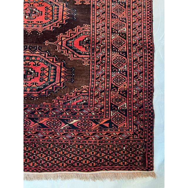 1900s Antique Saryk Rug, handmade- hand-knotted