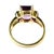 14k Gold and Amethyst Cocktail Ring For Sale - Image 4 of 6