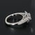 Mid 20th Century 14k White Gold Ring Mounting With a 6.1mm Size Center Stone - Size 5.75 For Sale - Image 4 of 5