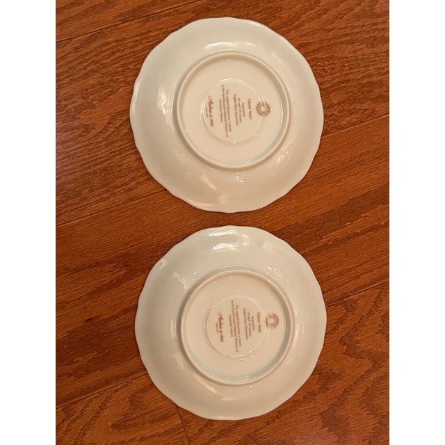 Pair of Vtg. Smithsonian Institution Imari 6" Gold Trim Plates Handcrafted Porcelain Andrea by Sadek For Sale - Image 9 of 13