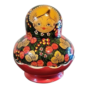 1990's Wooden Nesting Dolls Set of 10 Hand Painted