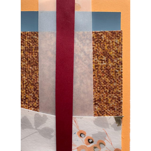 "Into the Sun 5" Original Mixed-Media Collage on Paper by Zac Woodiel For Sale In Little Rock - Image 6 of 9