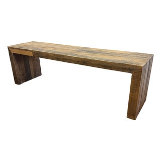 West Elm Emmerson Reclaimed Wood Dining Bench For Sale