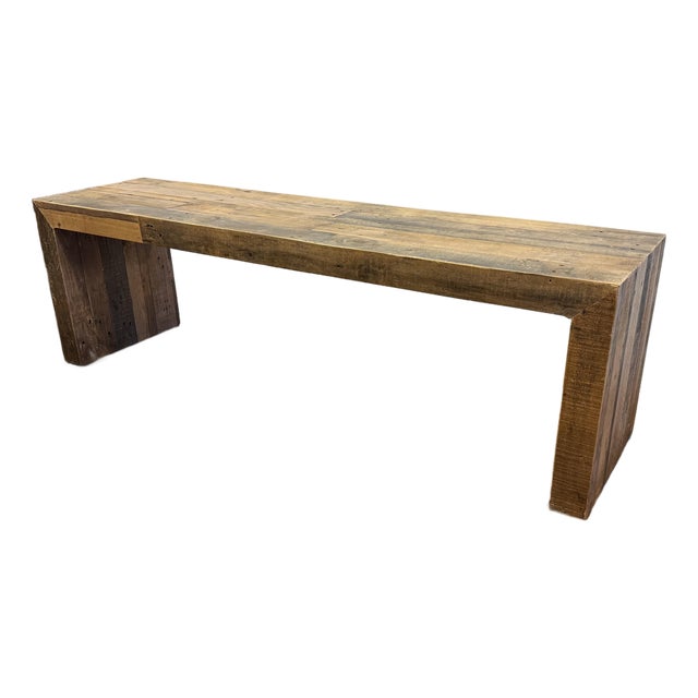 West Elm Emmerson Reclaimed Wood Dining Bench For Sale