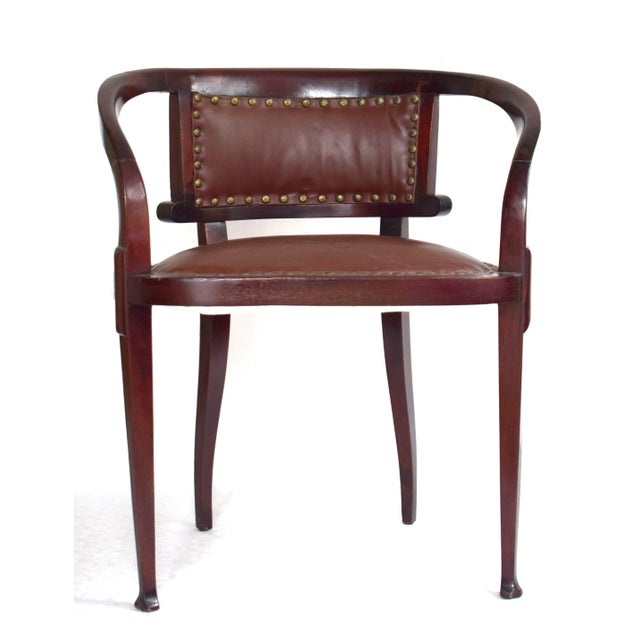 A very rare armchair designed by Josef Hoffmann. First presented as part of a dining room set at the 3rd Winter...