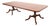 Kittinger Regency Banded Mahogany Double Pedestal Extension Dining Table, Newly Refinished For Sale