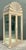 Vintage Scalloped Top Pencil Reed Cabinet For Sale - Image 10 of 12