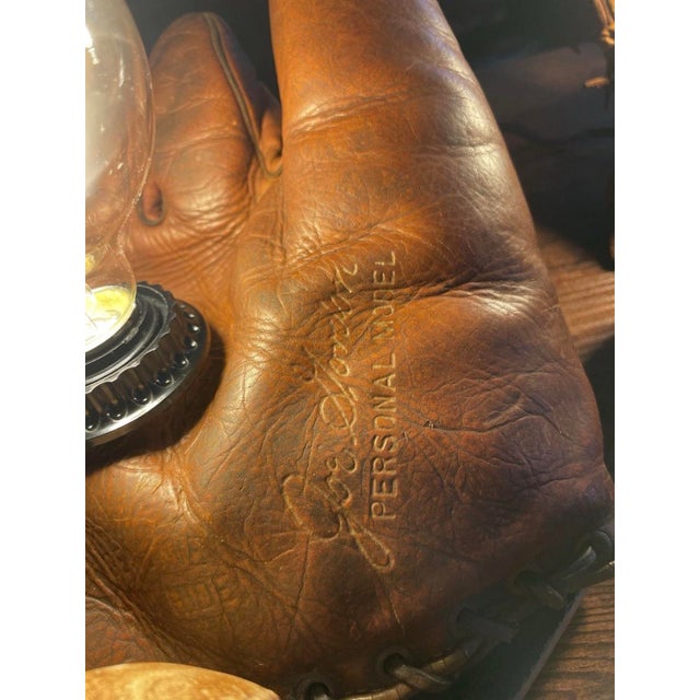 American Vintage Joe Gordon Professional Model Baseball Glove (Converted to Lamp) For Sale - Image 3 of 5