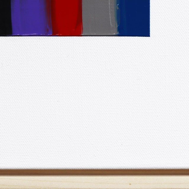 2020s I Hear Poems About Persecution & Forgiveness - Framed Colorful Abstract Original Artwork by Raul De La Torre For Sale - Image 5 of 9