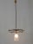 Minimalist Mid-Century Modern Brass & Glass UFO Pendant Lamp, Germany, 1950s For Sale - Image 4 of 18