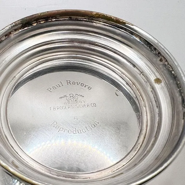 F.B. Rogers Silver Company Paul Revere Silverplate Trophy Bowl