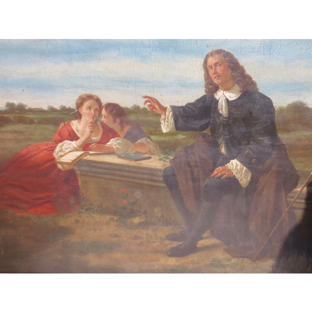 Realism Blind Milton Dictates to His Daughters 19th Century For Sale - Image 3 of 9