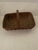 Rustic Antique Splint Oak Gathering Basket Circa 1900 For Sale - Image 3 of 12