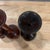 Coffee Set of 3 Turned Wood MCM Vases For Sale - Image 8 of 9