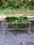 Hollywood Regency Vintage Hollywood Regency Antiqued Brass Finish & Mirrored Two Tier Coffee Table For Sale - Image 3 of 6
