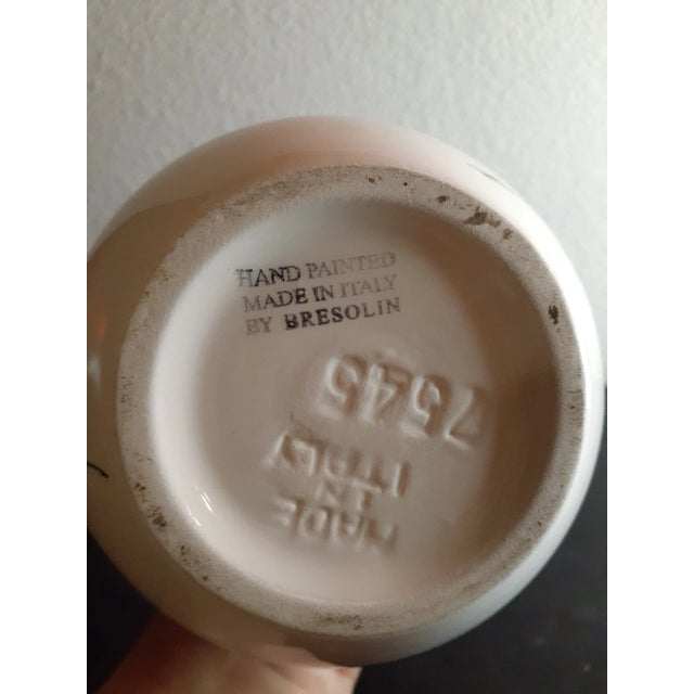 1970s Hand-Painted Porcelain Vase by Bresolin, Italy For Sale - Image 4 of 7