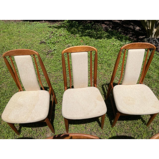 1970s 1970s Vintage Teak Benny Linden Dining Chairs- Set of 6 For Sale - Image 5 of 12