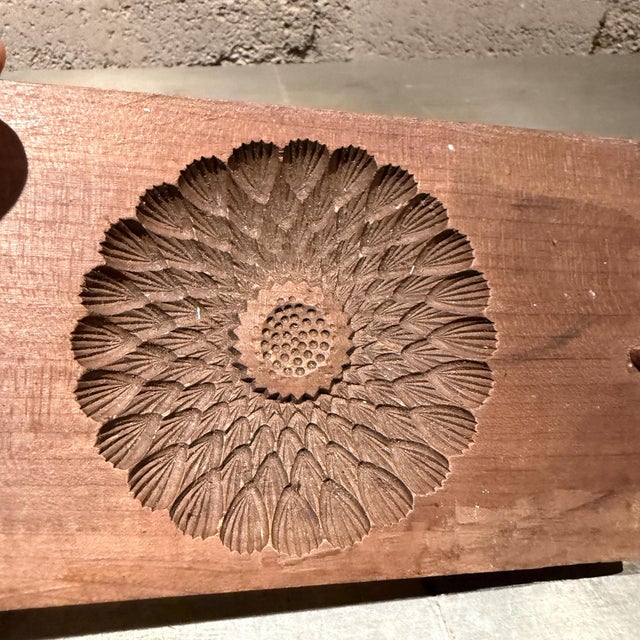 Antique Japanese Kashigata Wooden Mold Vintage Wagashi Sweets For Sale - Image 4 of 7