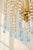 Mid-Century Modern Vintage Chandelier with Blue Teardrop Crystals, 1970s For Sale - Image 3 of 10