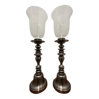 Pair of 2000s Chapman Hurricane Lamps For Sale