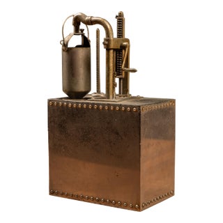 Circa 1920 s.f. Bowser Functional Metal Pump Salesman Sample For Sale