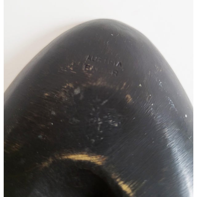 1950s Mid-Century Modern Heart-Shaped Brass Bowl by Walter Bosse for Herta Baller, 1950s For Sale - Image 5 of 6