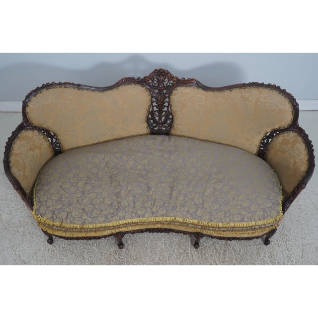Victorian Ej Victor Carol Bolton Victorian Style Sofa For Sale - Image 3 of 18