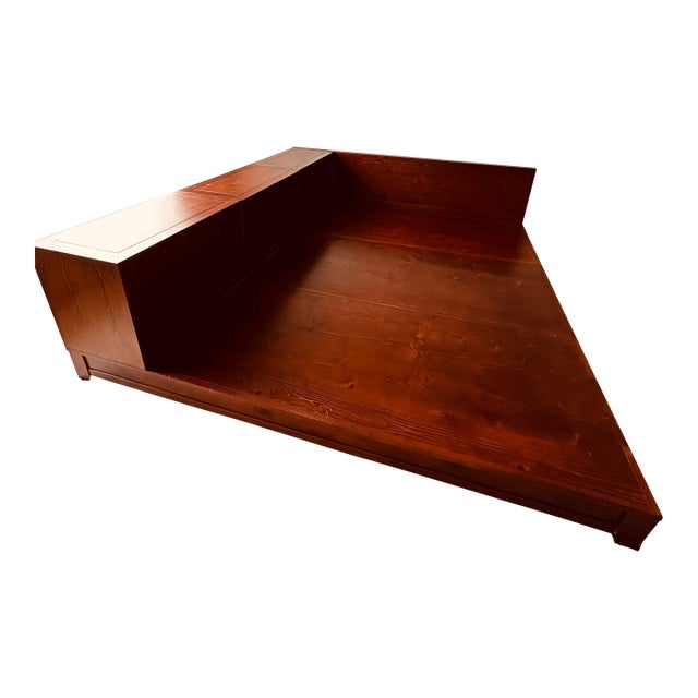 Queen Size Wood Platform Storage Bed--Pb Teen For Sale