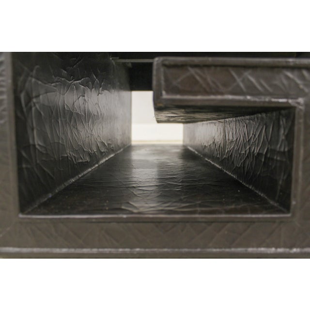 Baker Modern Design Crackle Finish Coffee Table For Sale - Image 9 of 13