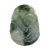 1980s Carved Natural Jade Flying Dragon Spiral on Luyi Wave and Longevity Peach Pendant For Sale - Image 5 of 5