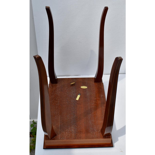 VTG.Sorrento Italian Inlaid Wood Music Box Table Jewelry Sewing Side Table For Sale - Image 13 of 17