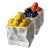 Vintage Ceramic Fruit "White Paper Bag" Containers, Set of Three - Lemons, Grapes & Oranges For Sale