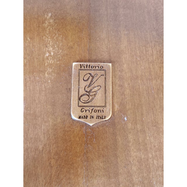 Walnut Console Table by Vittorio Grifoni, Italy, 1970s For Sale - Image 10 of 11