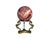 Art Nouveau Pink/Red Marble Sphere Brass on Dragon Stand For Sale - Image 3 of 11
