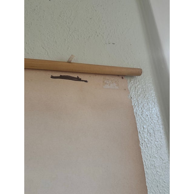 1960s Vintage 1969 Typing Instruction Pull-Down Chart – Secretary School Poster --Poster B For Sale - Image 5 of 6