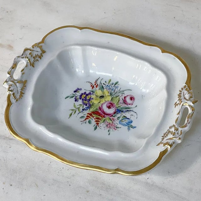 Late 19th Century 19th Century French Limoges Hand-Painted Covered Serving Dish For Sale - Image 5 of 13